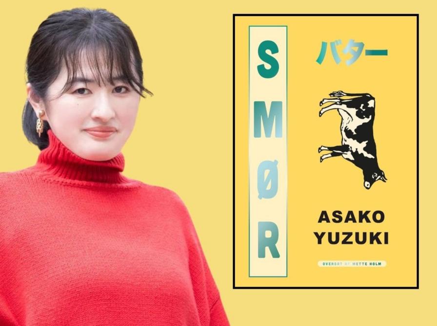 Forfatter Asako Yuzuki med bogen "Smør"